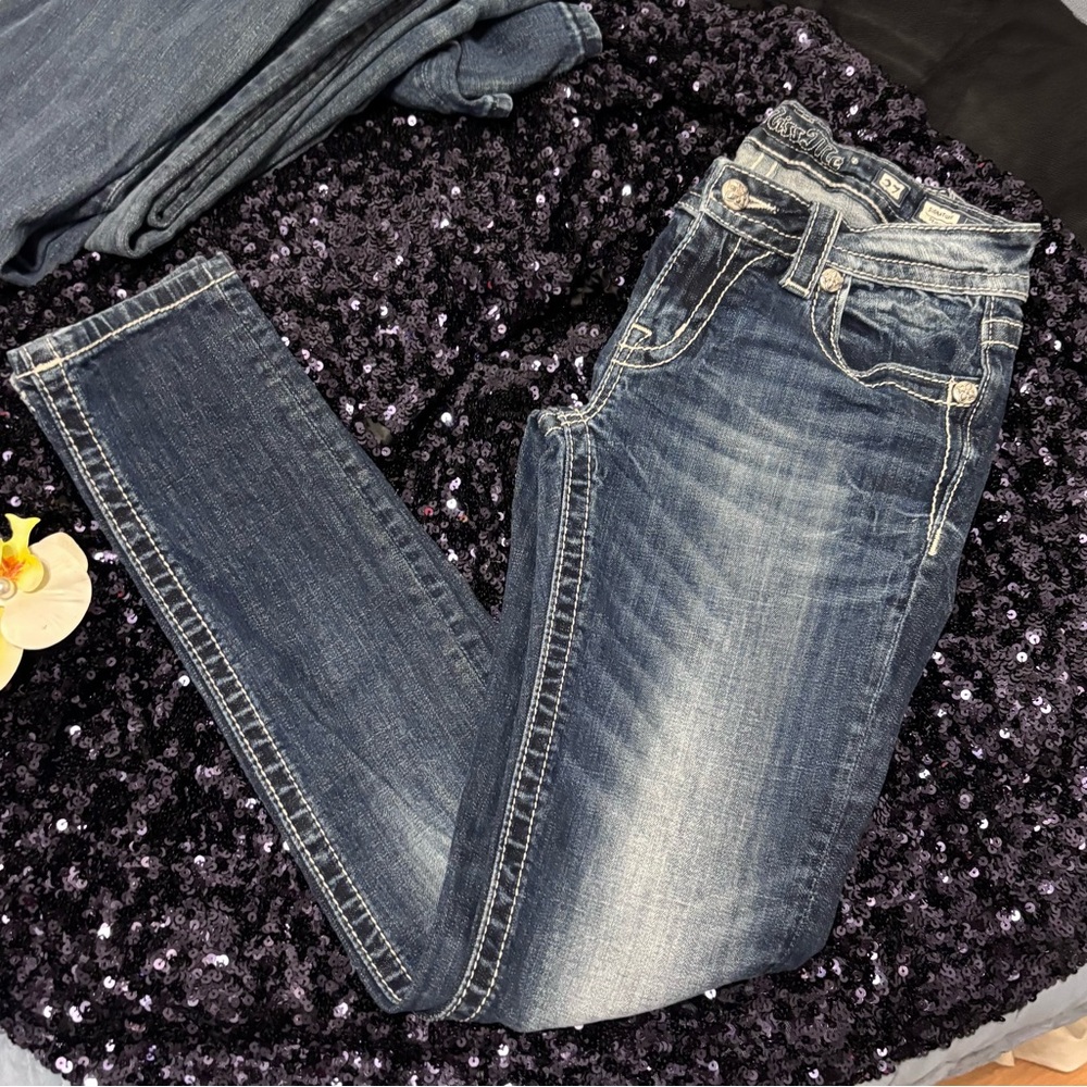 Miss Me Dark Blue Skinny Jeans - Picture 8 of 10
